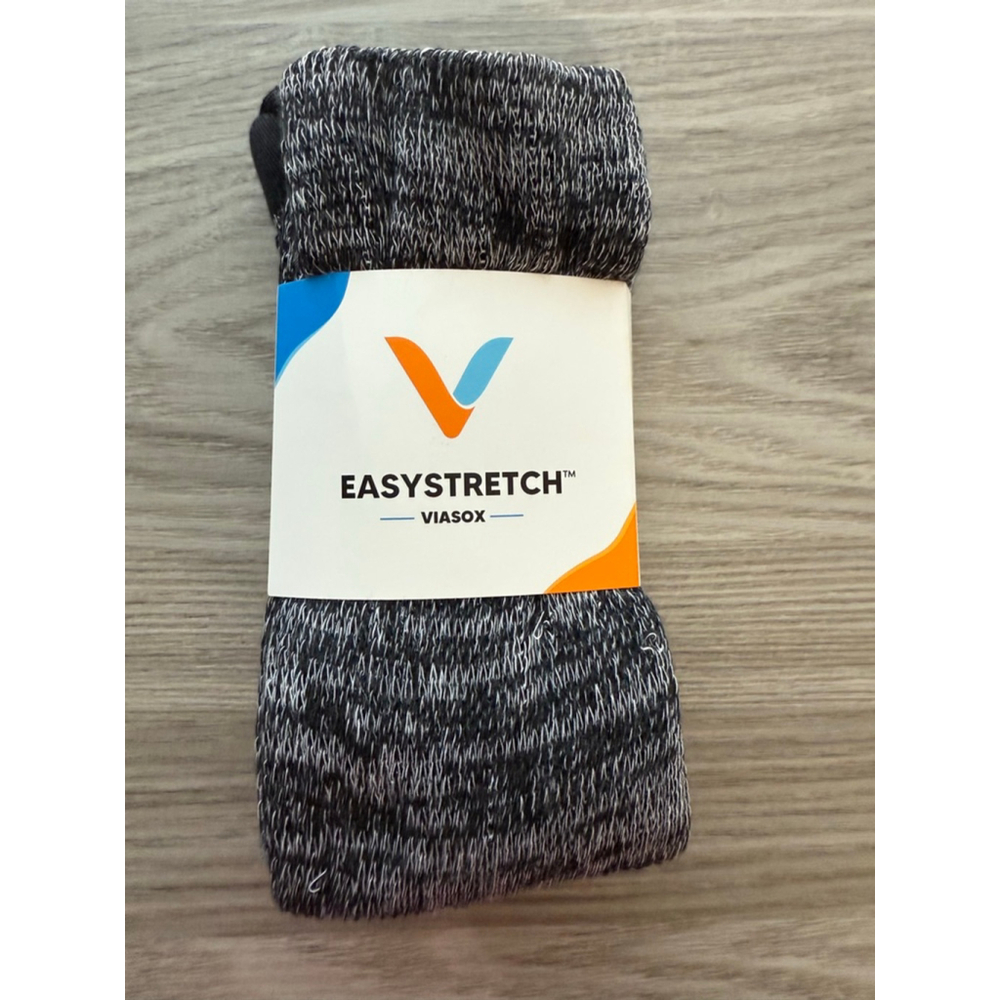 Men's Viasox Heather Gray & Black Casual Socks S